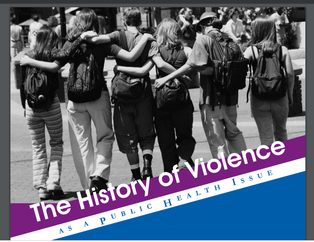 The History of Violence as a public health issue 1 / 12